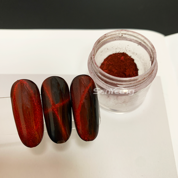 Colorful Multichrome Magnetic Powder Pigment Cat Eye Nail Chrome Powder for Nail Polish