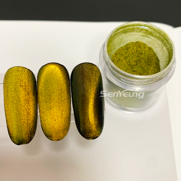 Moonlight Magnetic Powder Silk Mirror Chrome Magnetic Cat Eye Pigment for Nail Polish - Image 5