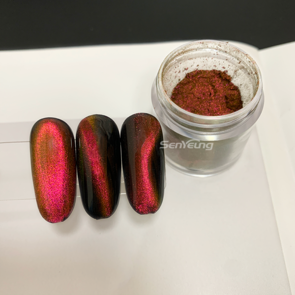 Moonlight Magnetic Powder Silk Mirror Chrome Magnetic Cat Eye Pigment for Nail Polish - Image 7