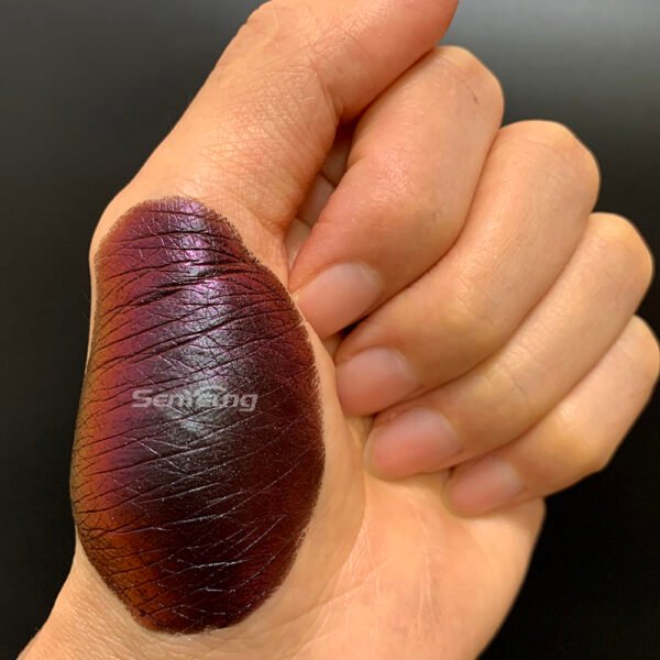 Unique China Red Hypeshift Multichameleon Pigment Powder for Nail Art - Image 6