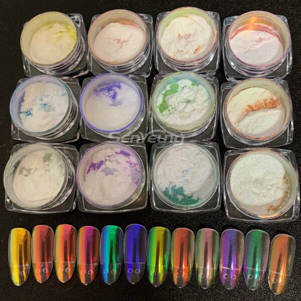 Super Dazzling Iridescent Aurora Pigment Eyeshadow Loose Powder for Cosmetics Lips - Image 3