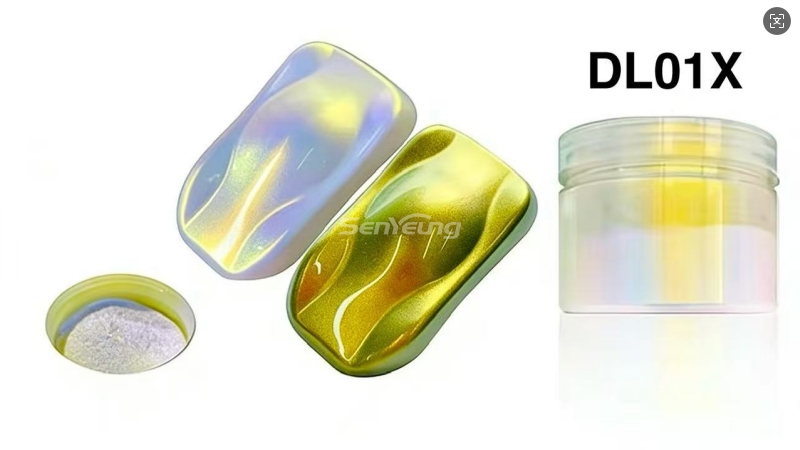 Hot Sell Iridescent Aurora Chameleon Pigment Eyeshadow Loose Powder for Cosmetics