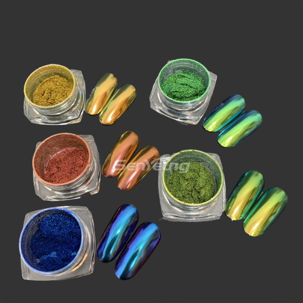 Unique China Red Hypeshift Multichameleon Pigment Powder for Nail Art - Image 3