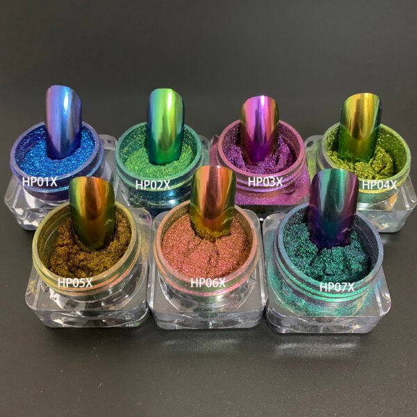 Unique China Red Hypeshift Multichameleon Pigment Powder for Nail Art - Image 5
