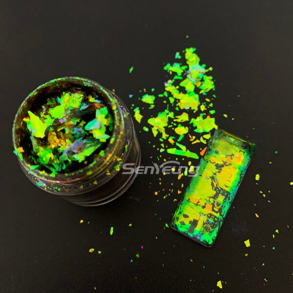 High Bright Color Shifting Chameleon Flakes Nail Polish Pigment Flakes for Resin - Image 3