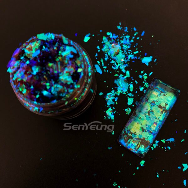 High Bright Color Shifting Chameleon Flakes Nail Polish Pigment Flakes for Resin - Image 5