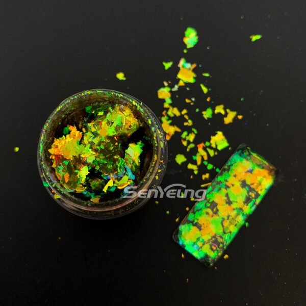 High Bright Color Shifting Chameleon Flakes Nail Polish Pigment Flakes for Resin