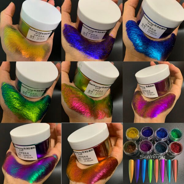 OEM ODM Available Multichrome Metallic Mica Powder for Coating Painting - Image 5