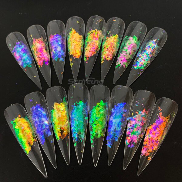 Wholesale 16 Colors Holographic Chameleon Mica Powder Epoxy Resin Chameleon Powder Pigment - Image 3