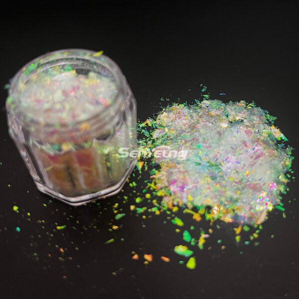 Bulk Colour Changing Nail Flakes Cosmetics Chameleon Eyeshadow Flakes for DIY Art