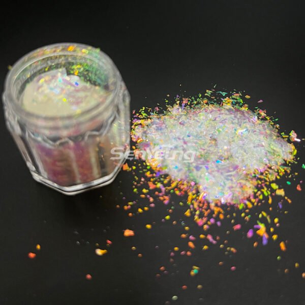 Wholesale Bulk Iridescent Flakes Rainbow Color Shifting Fairy Flakies Chameleon Pigment - Image 4