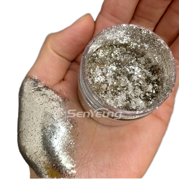 Cosmetics Silver Diamond Pigment Flakes Resin Micas Flakes for Paints