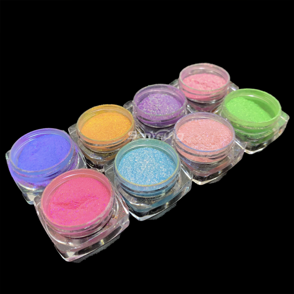 Rainbow Aurora Nail Powder Color Shifting Pearl Pigment for Resin