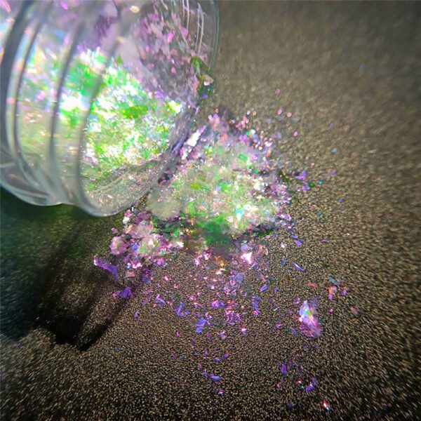 Bulk Colour Changing Nail Flakes Cosmetics Chameleon Eyeshadow Flakes for DIY Art - Image 7