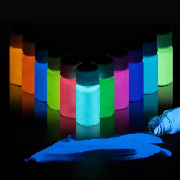 Eco Friendly Glow in the Dark Resin Pigment for Nails Lacquer Clay Fabric Paint - Image 7