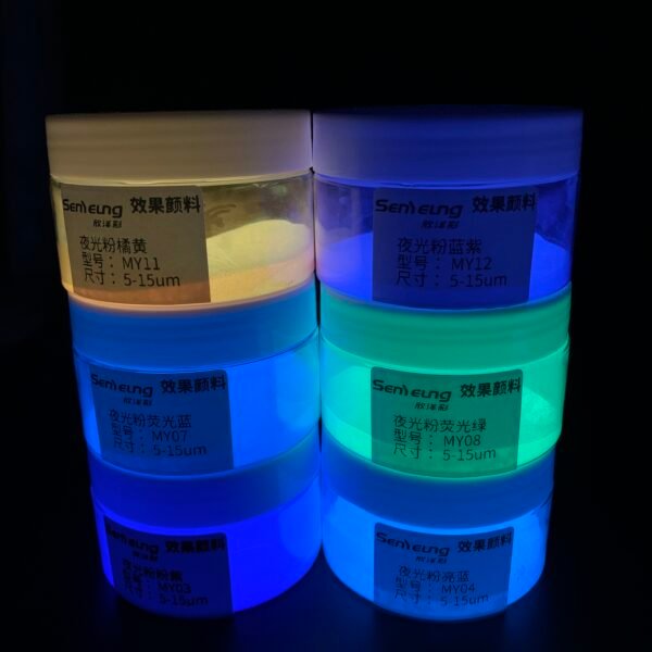 Coloful Luminous Glow Pigment Powder for DIY Handicrafts Coating